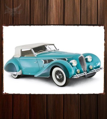 Металлическая табличка Delahaye 135 MS Speciale by Figoni & Falaschi